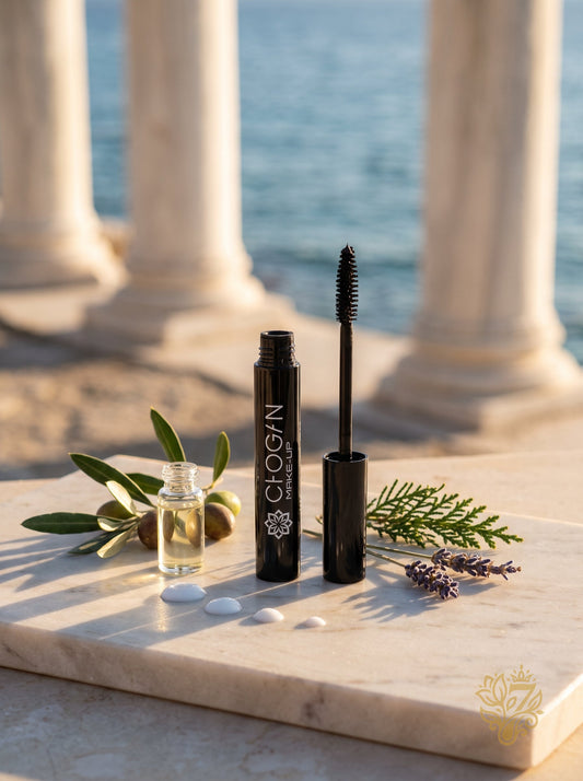 CHOGAN MAKE-UP Mascara für maximale Länge und Definition